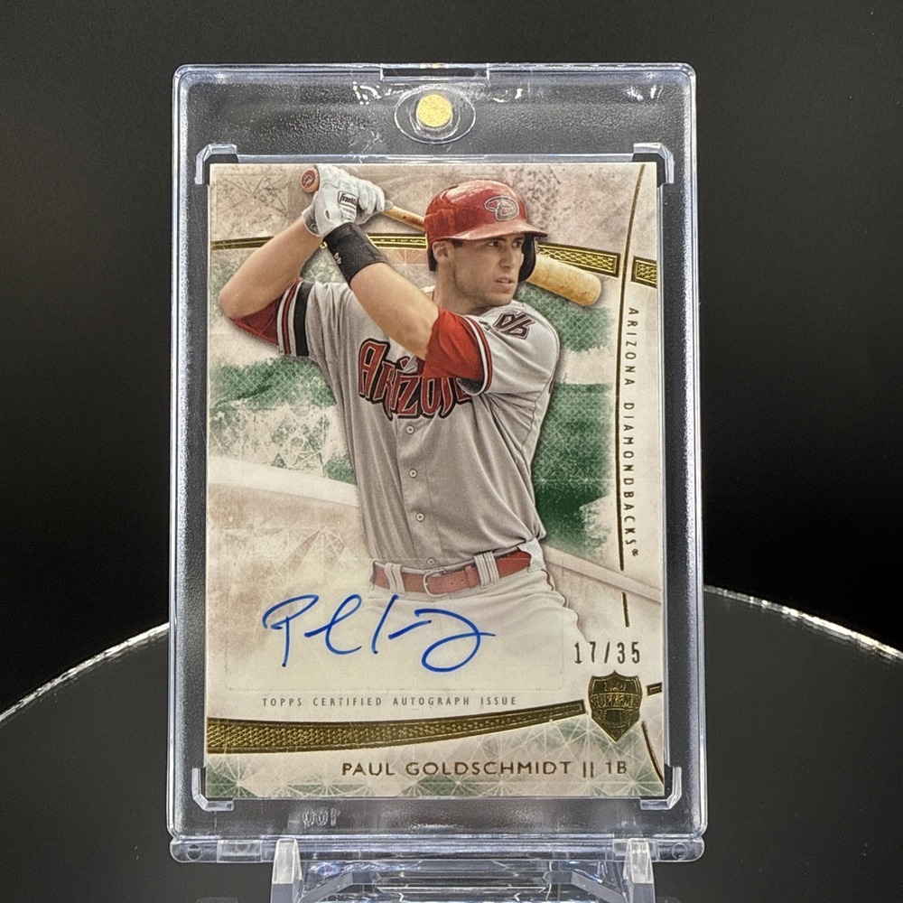 Paul Goldschmidt Topps Tier One Auto /35 Arizona Diamondbacks On-Card Autograph